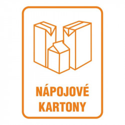 Samolepka nápojové kartony