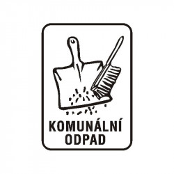 Samolepka komunální odpad