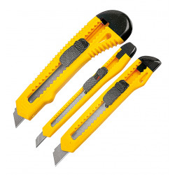 sada zalamovacích nožů (3ks) žluté