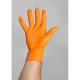 Jednorázové rukavice nitrilové s terčíky černé/oranžové balené 10ks/2ks