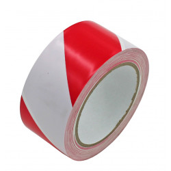 Varovná značkovací páska červená/bílá