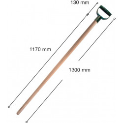 Násada na hrablo Dimartino 130 cm D grip