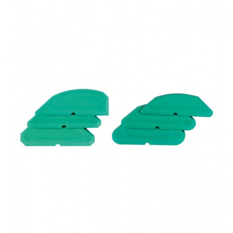 Stěrky na silikon, 3 ks, oblé