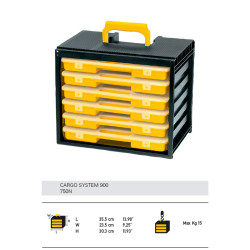 Box Cargo + 6x Organizér 750N