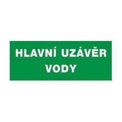 Hlavní uzávěr vody 