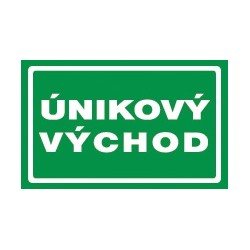 Únikový východ 7810B - samolepka