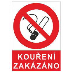 Tabulka KOUŘENÍ ZAKÁZÁNO (4202-07-05)