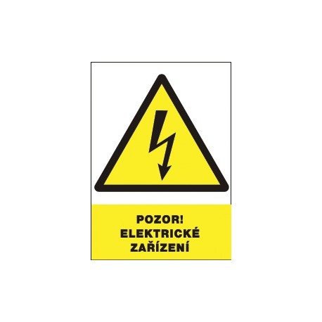 Pozor! Elektrické zařízení!
