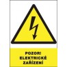 Samolepka POZOR ELEKTRICKÉ ZAŘÍZENÍ ! (0101-01-04)
