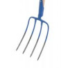 Vidle Offner kované modré, 4 hroty, 31x23 cm, bez násady