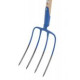 Vidle Offner kované modré, 4 hroty, 26x20 cm, bez násady