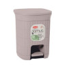 Odpadkový koš s pedálem Domus 6lt šedý 90401